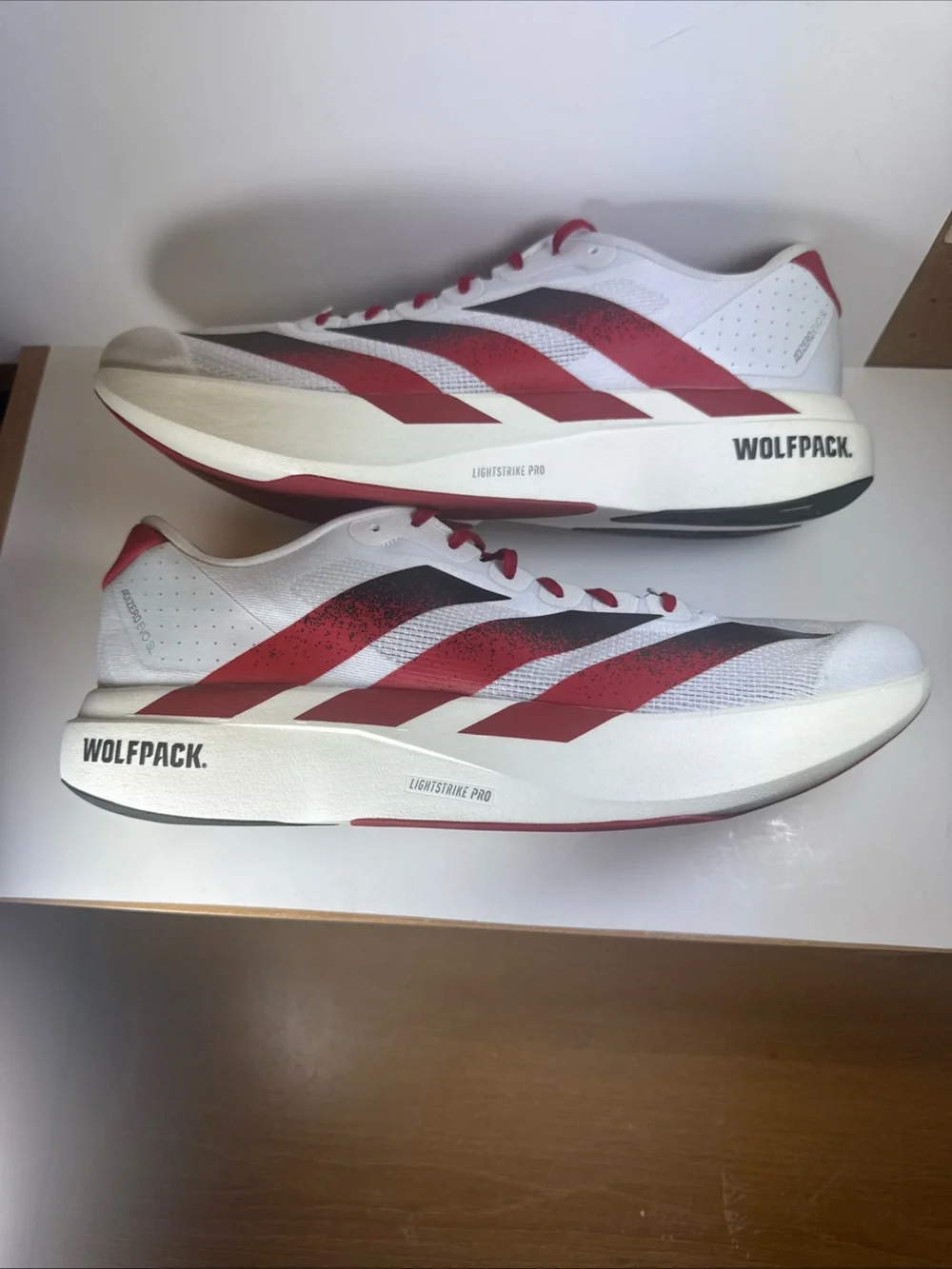 Adidas Adizero Evo NC State Men's Size 15 Lightweight Running Sneakers